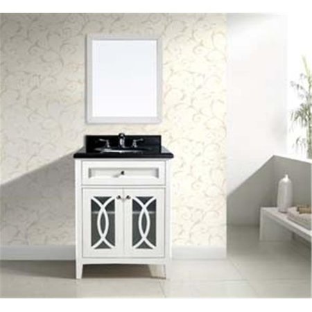 DAWN KITCHEN & BATH PRODUCTS INC Dawn Kitchen AACC302134-01 Solid Wood Frame With Glass Doors And Drawers; Beige White AACC302134-01
